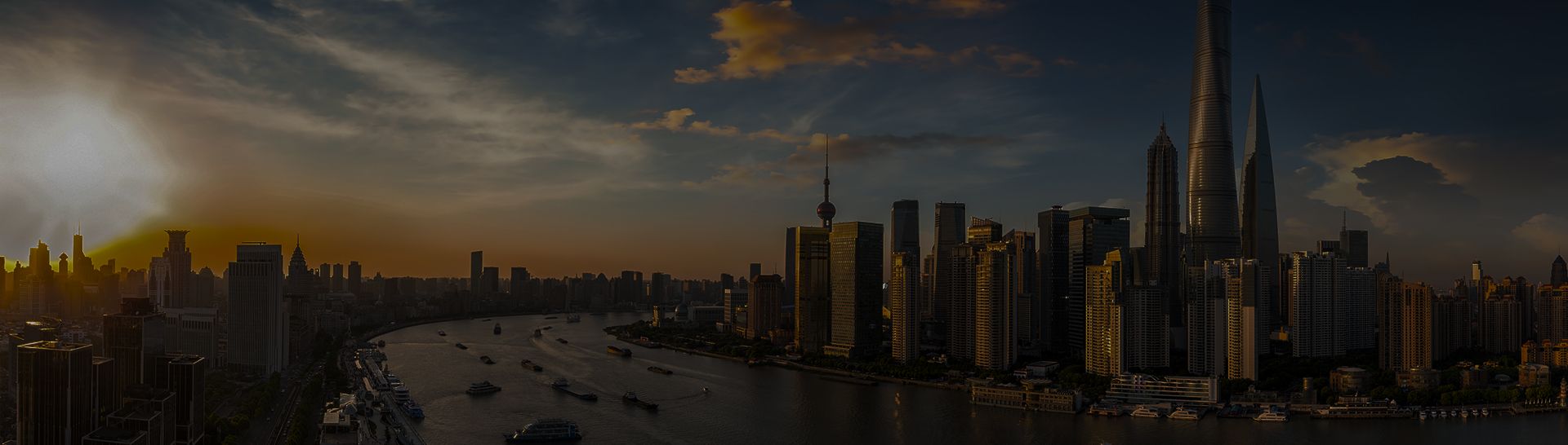 Shanghai skyline at night